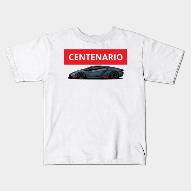 lamborghini centenario Kids T-Shirt by artoriaa